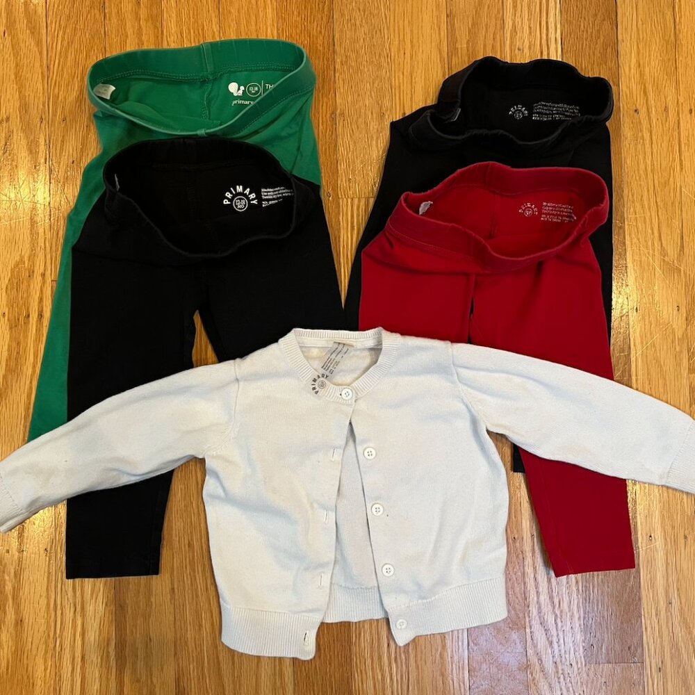 Primary Bundle of leggings and cardigan